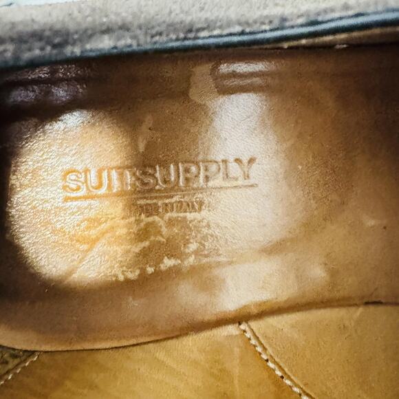 Suitsupply Shoes Mens 7 Brown Suede Double Monk Strap Cap Toe Dress Casual main image 8